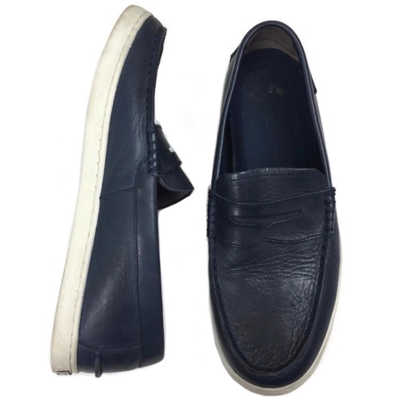 Cole Haan Other - Cole Haan Grand.OS Nantucket Navy Leather Slip-On Penny Loafer Size 10